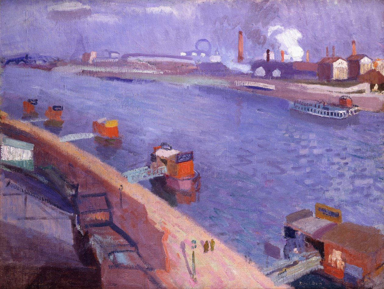 Cais do Sena; Torre Eiffel à distância; Quais de la Seine; La Tour Eiffel au Lointain de Raoul Dufy