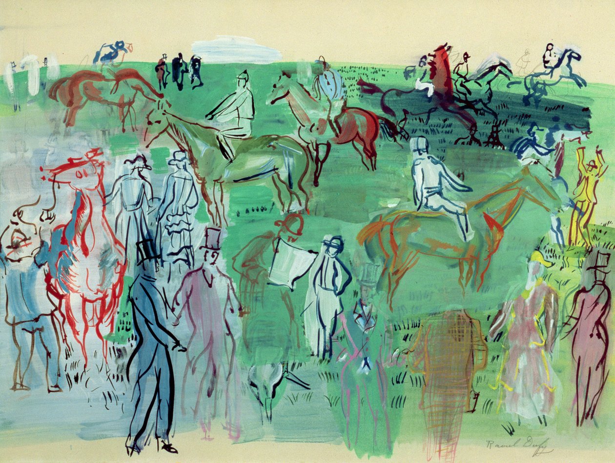 Corredores no relvado de Raoul Dufy