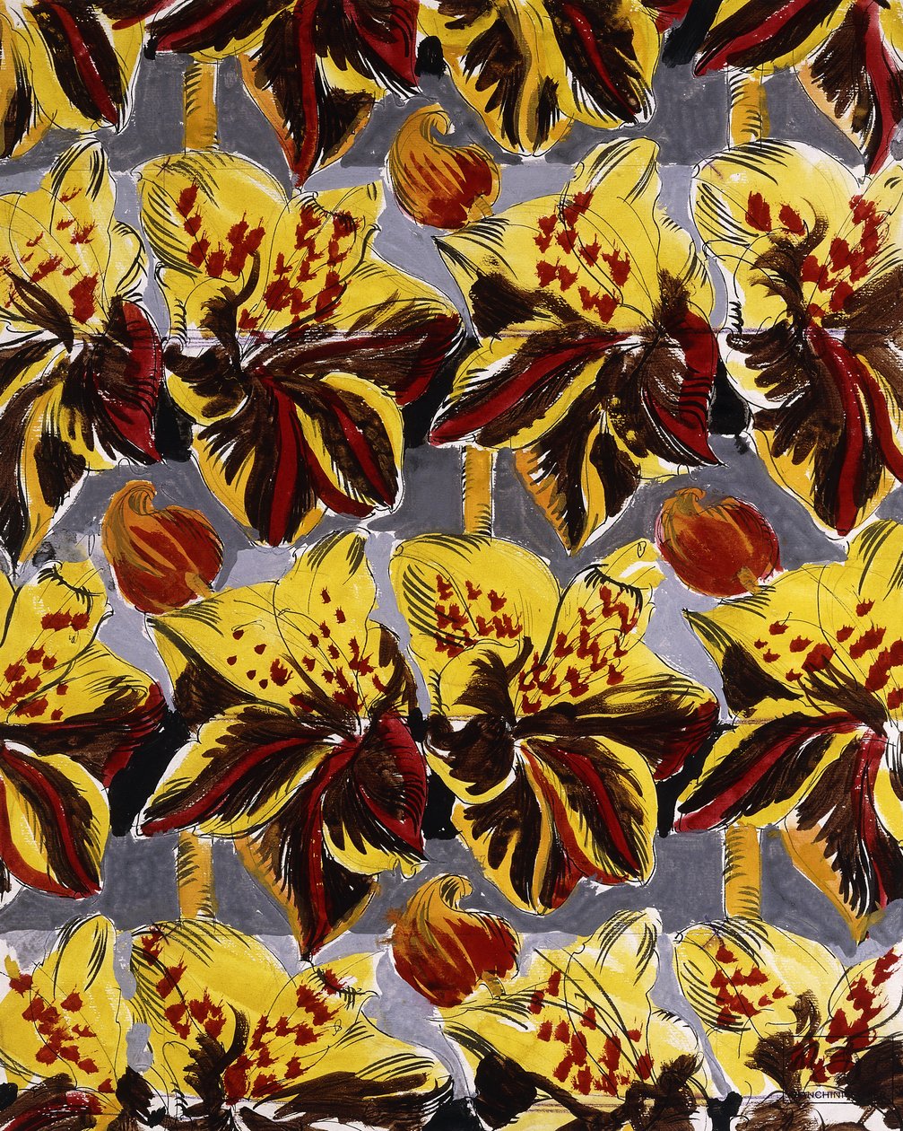 Flores vermelhas e amarelas; Fleurs Rouges et Jaunes de Raoul Dufy