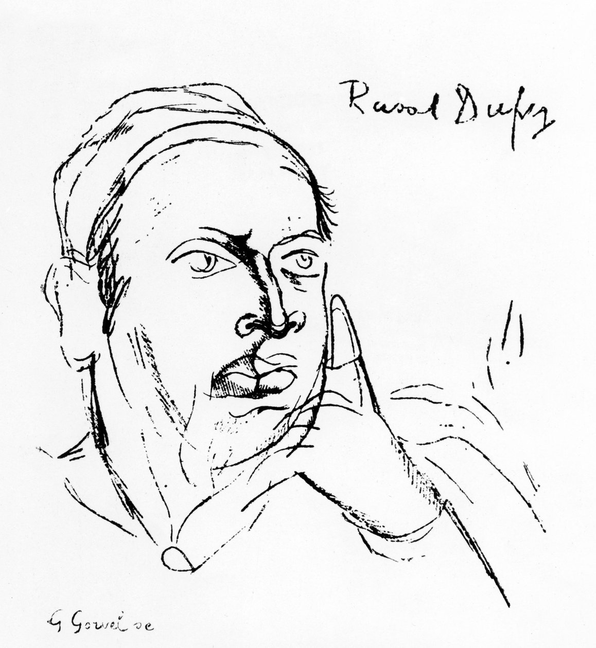 Remy de Gourmont (litografia) de Raoul Dufy