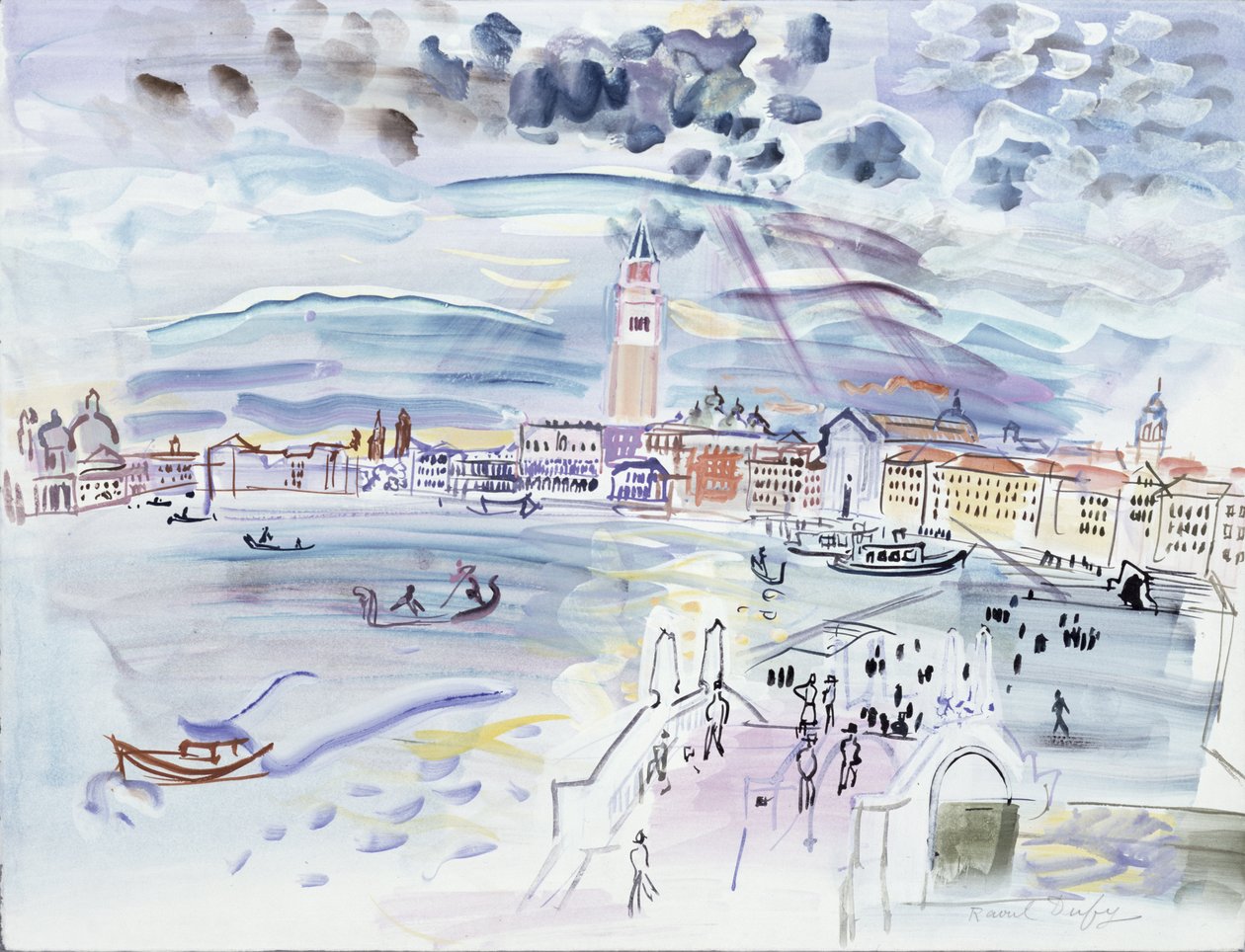 Riva degli Schiavoni, Veneza de Raoul Dufy