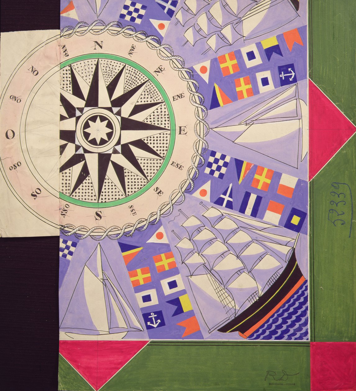 Lenços de marinheiro (guache) de Raoul Dufy