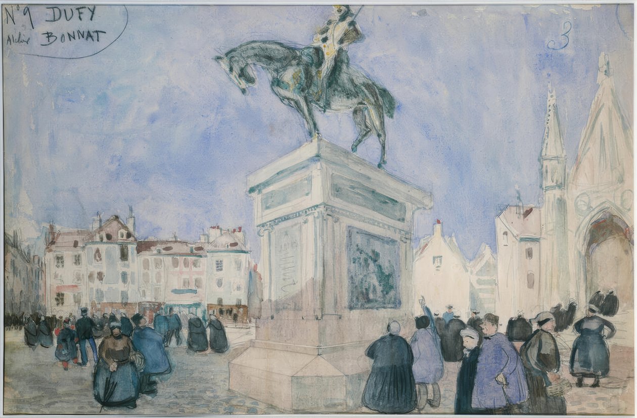 Praça em Falaise de Raoul Dufy