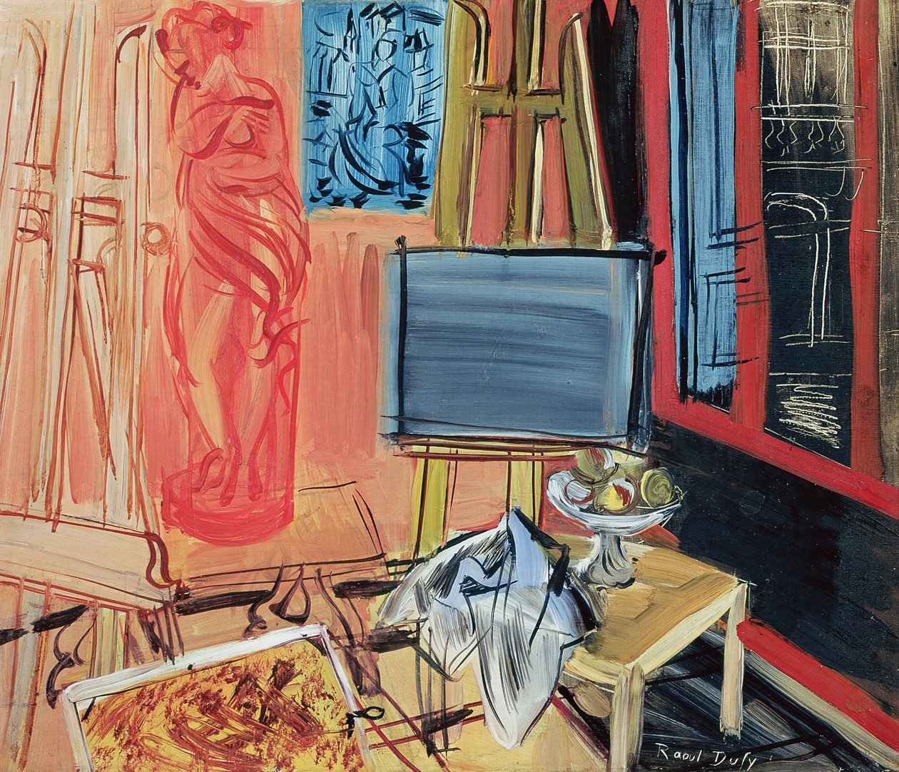 Natureza morta (óleo sobre tela) de Raoul Dufy