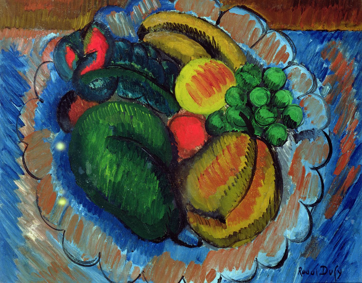 Natureza morta com uma fruteira, c.1908 (óleo sobre tela) de Raoul Dufy