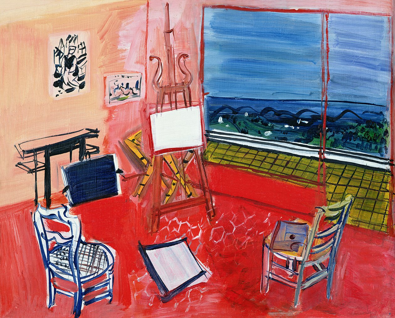 Estúdio em Vence (óleo sobre tela) de Raoul Dufy