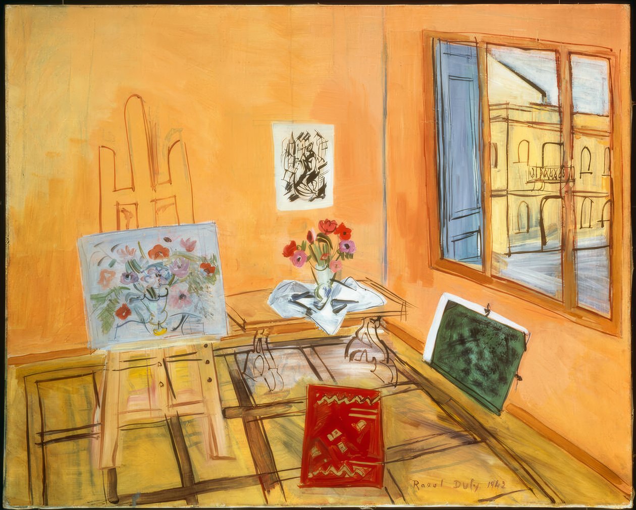 Estúdio com bouquet de Raoul Dufy