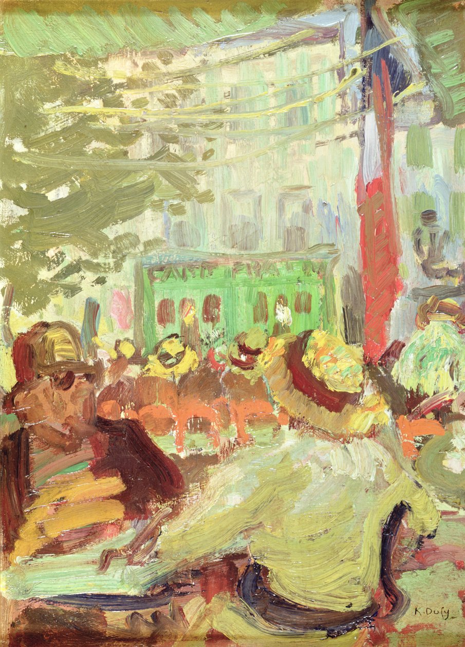 Café Terraço em Martigues de Raoul Dufy