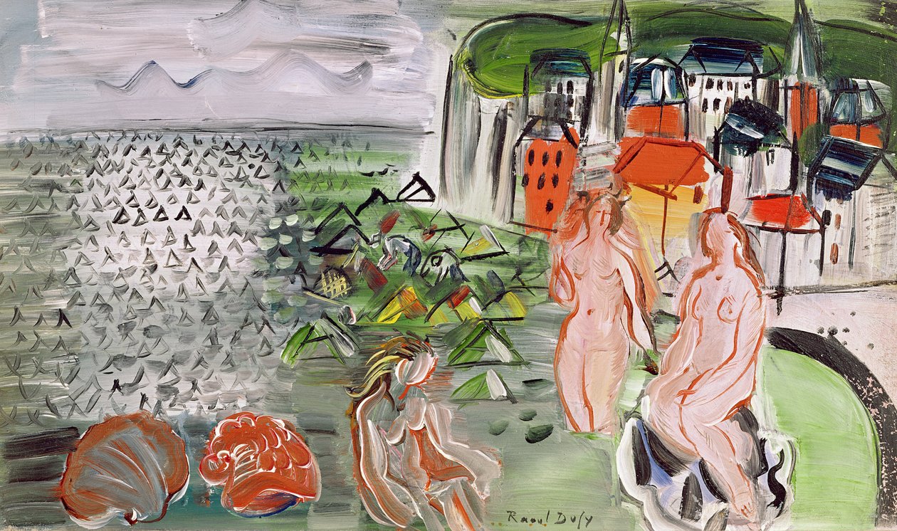 A baía de Sainte-Adresse (óleo sobre tela) de Raoul Dufy