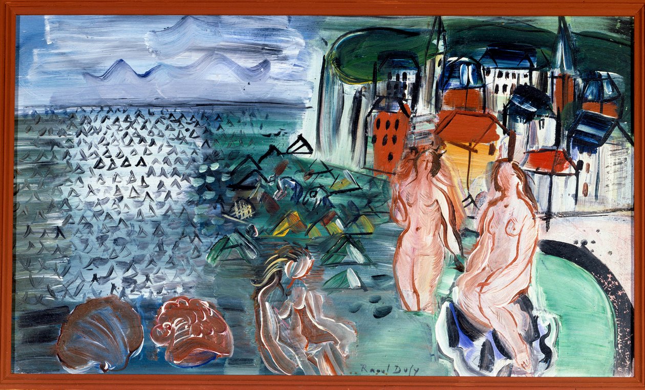 A Baía de Sainte-Adresse (Sainte-Adresse), século XX (óleo sobre tela) de Raoul Dufy
