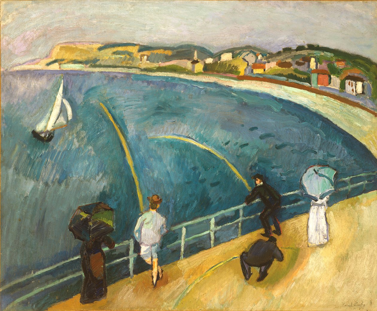 A praia de Sainte-Adresse de Raoul Dufy