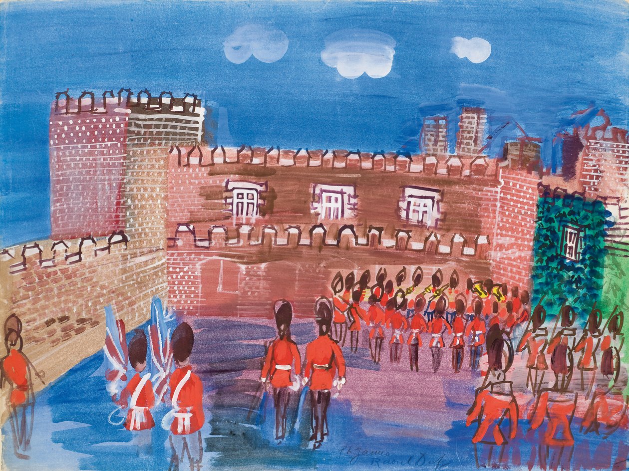 A mudança da guarda no Palácio de Santiago de Raoul Dufy