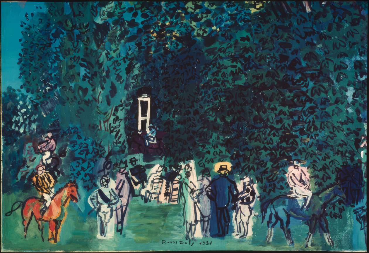 O Paddock de Deauville de Raoul Dufy