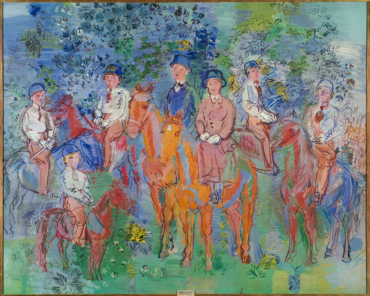 Os cavaleiros do bosque de Raoul Dufy
