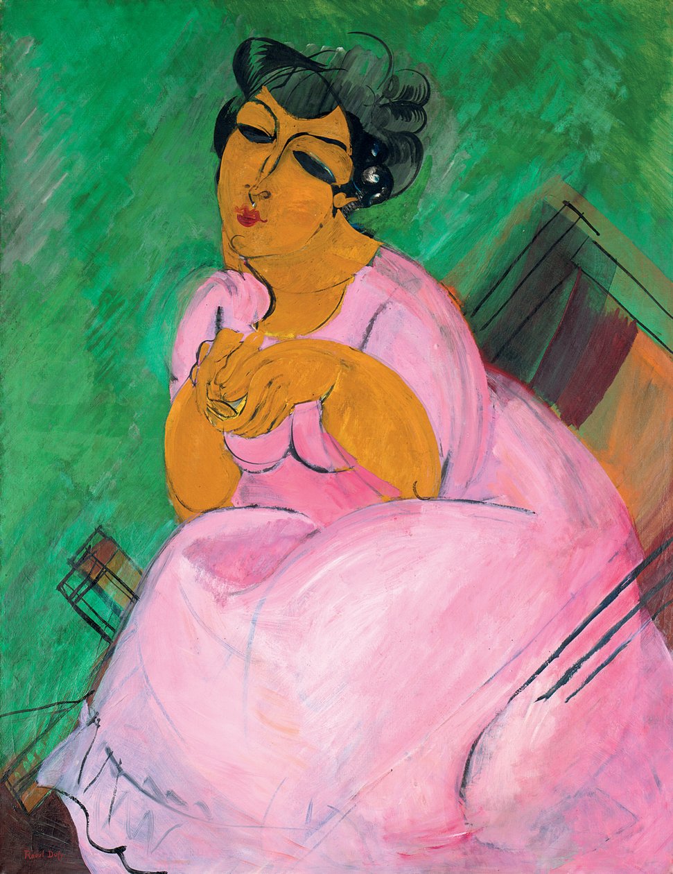 A Dama de Rosa; La Dame en Rose de Raoul Dufy