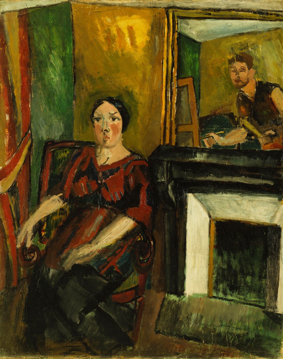 O pintor e o seu modelo; Le Peintre et son Modele de Raoul Dufy