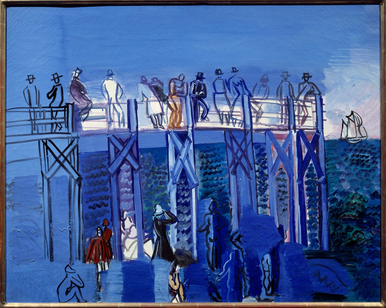 O cais e a praia do Havre de Raoul Dufy