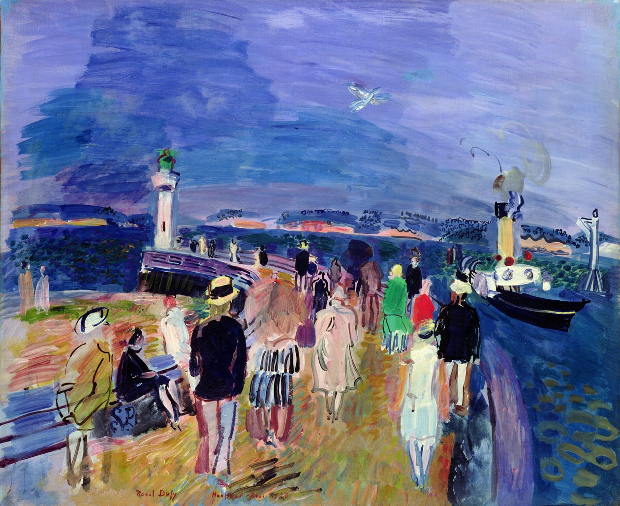 O cais de Honfleur de Raoul Dufy