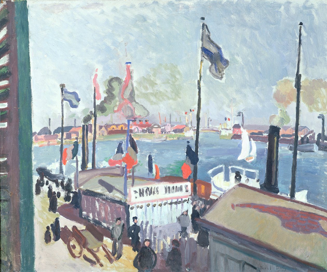 O porto de Le Havre de Raoul Dufy