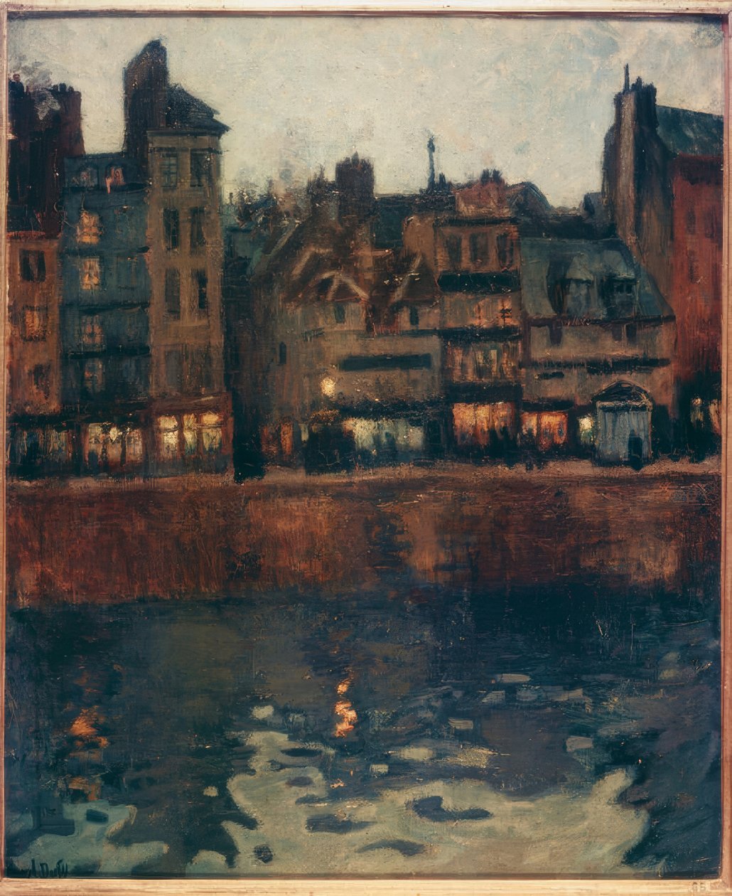 O porto do Havre ao anoitecer de Raoul Dufy