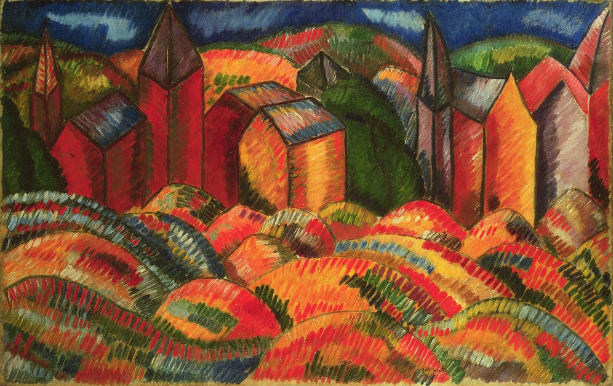 As casas vermelhas de Sainte-Adresse de Raoul Dufy
