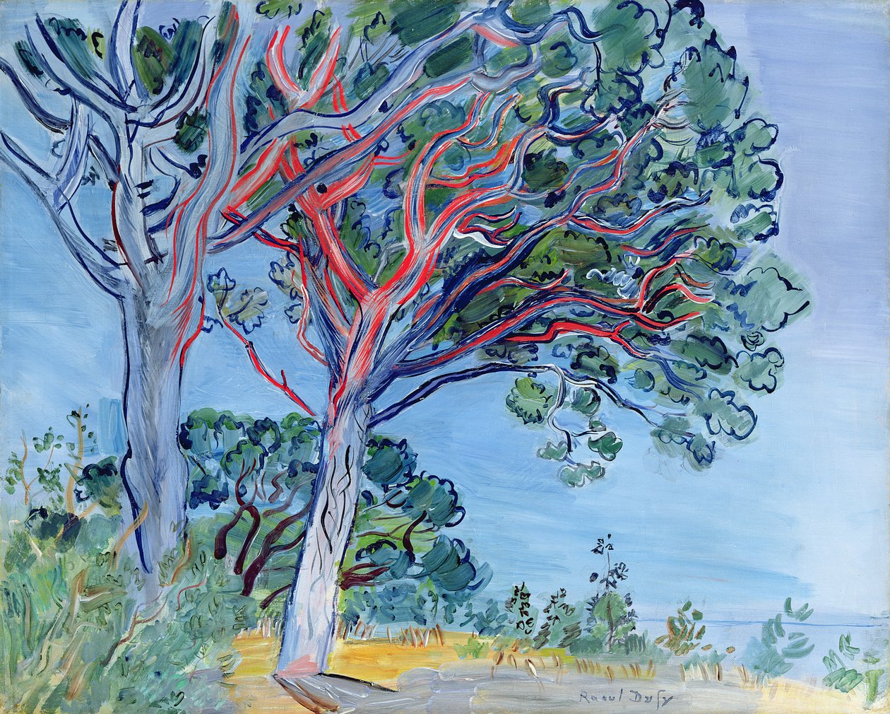 O pinheiro vermelho de Raoul Dufy