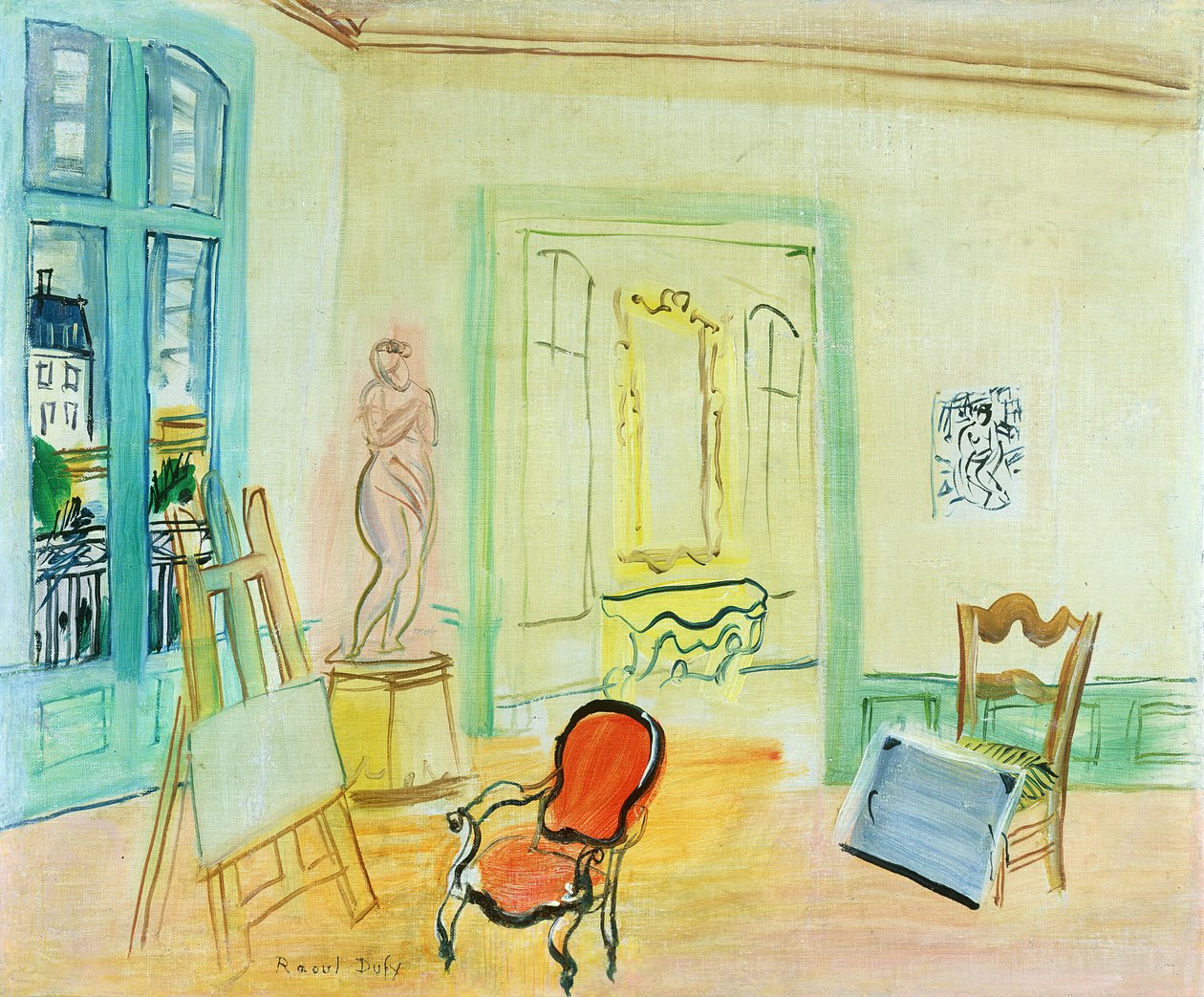 O estúdio de Raoul Dufy