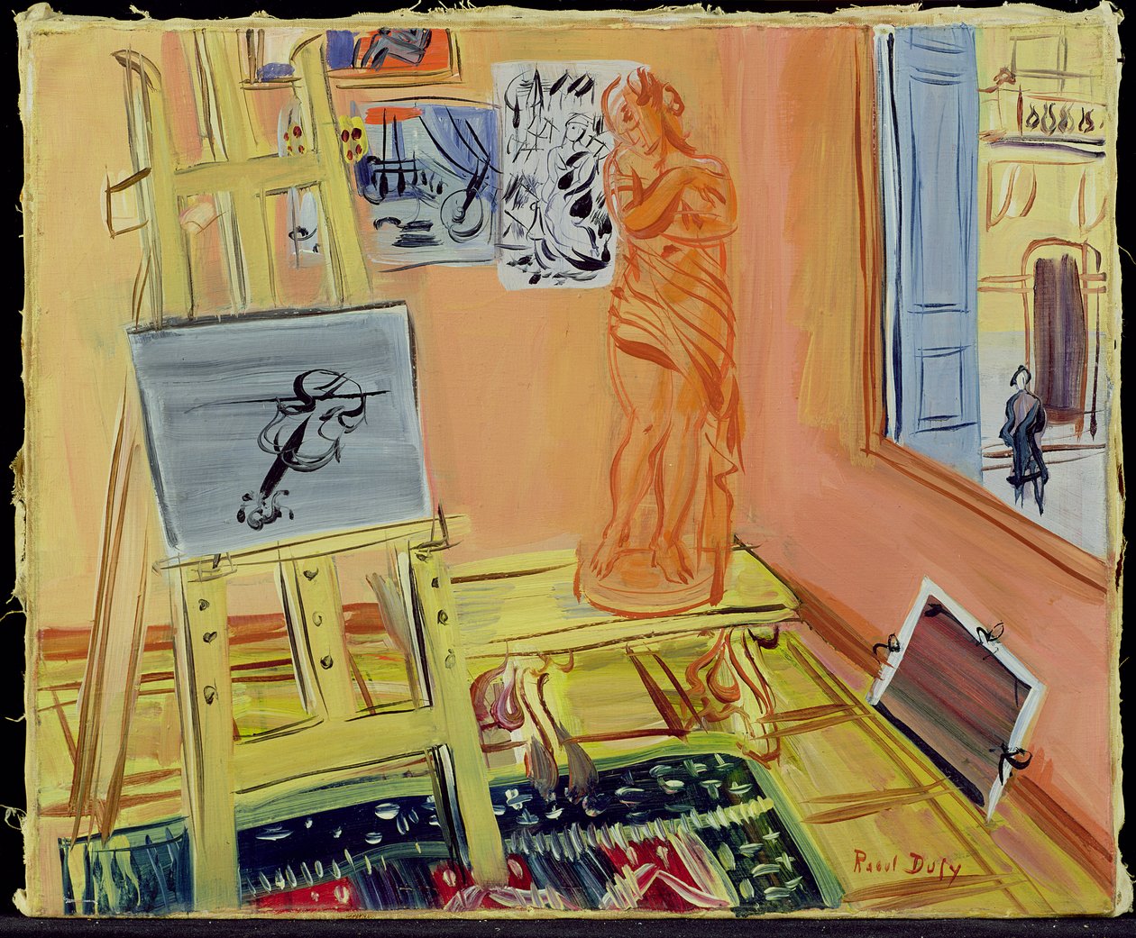 O Estúdio, c.1942 (óleo sobre tela) de Raoul Dufy