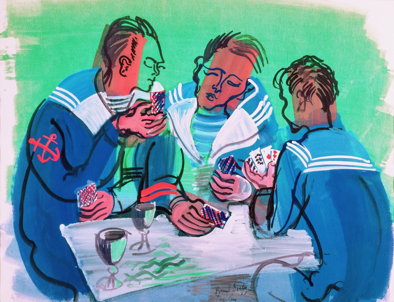 Os três marinheiros de Raoul Dufy
