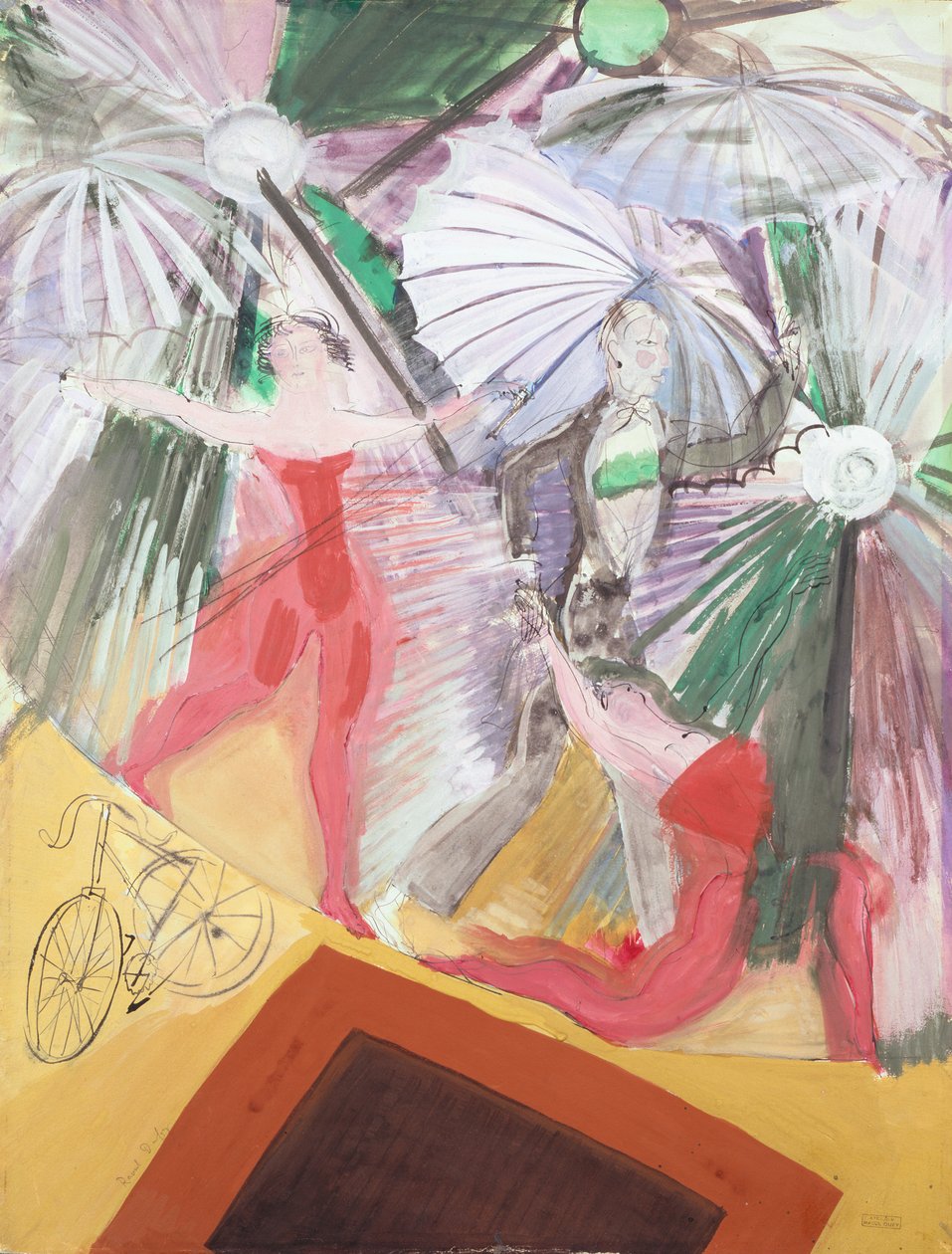 Os equilibristas da corda bamba de Raoul Dufy