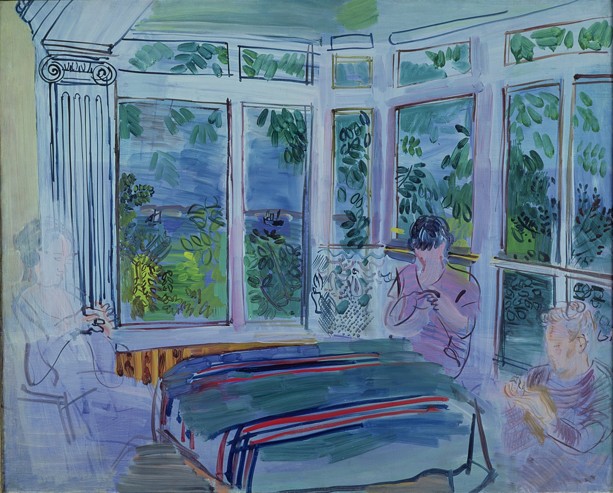 A varanda de Villerville (óleo sobre tela) de Raoul Dufy