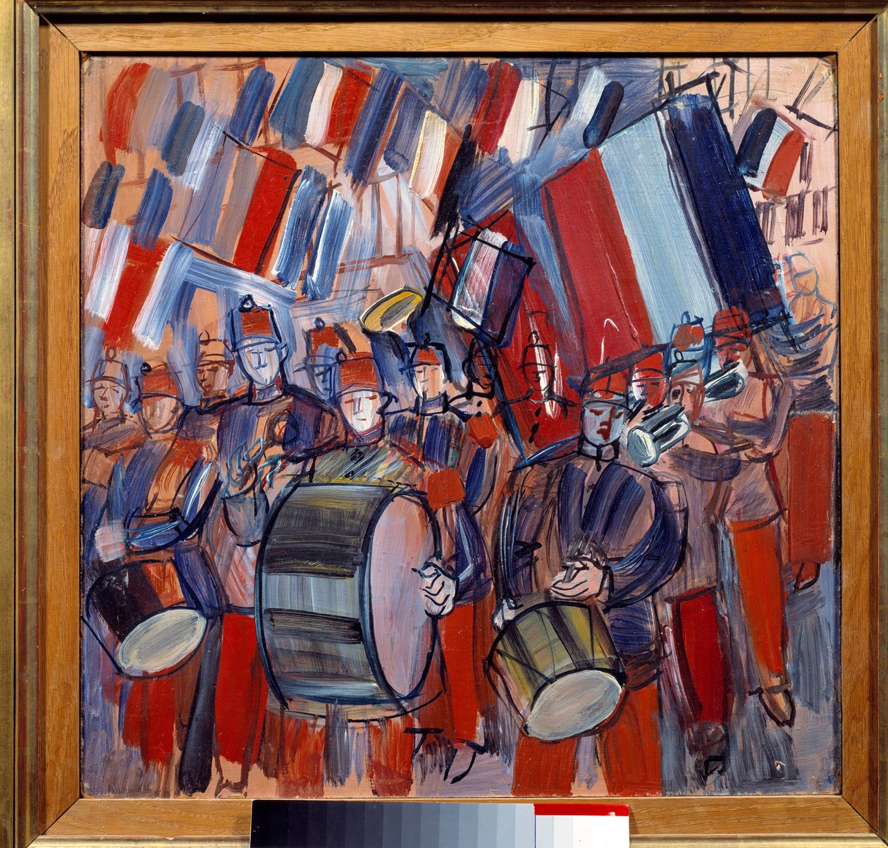 A banda, 14 de julho, parada militar de Raoul Dufy