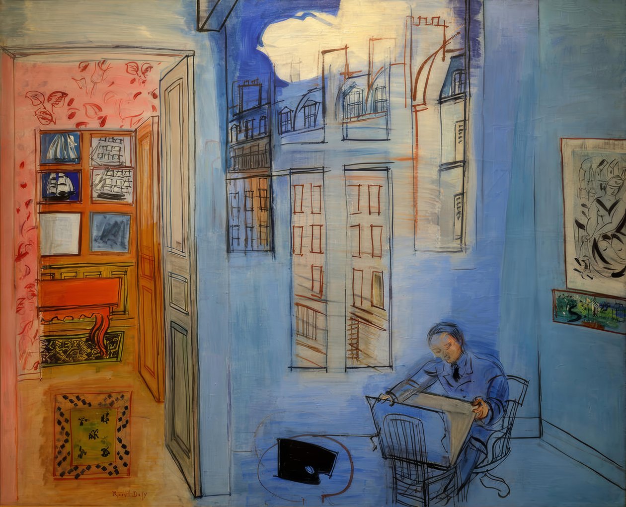 O estúdio de Raoul Dufy