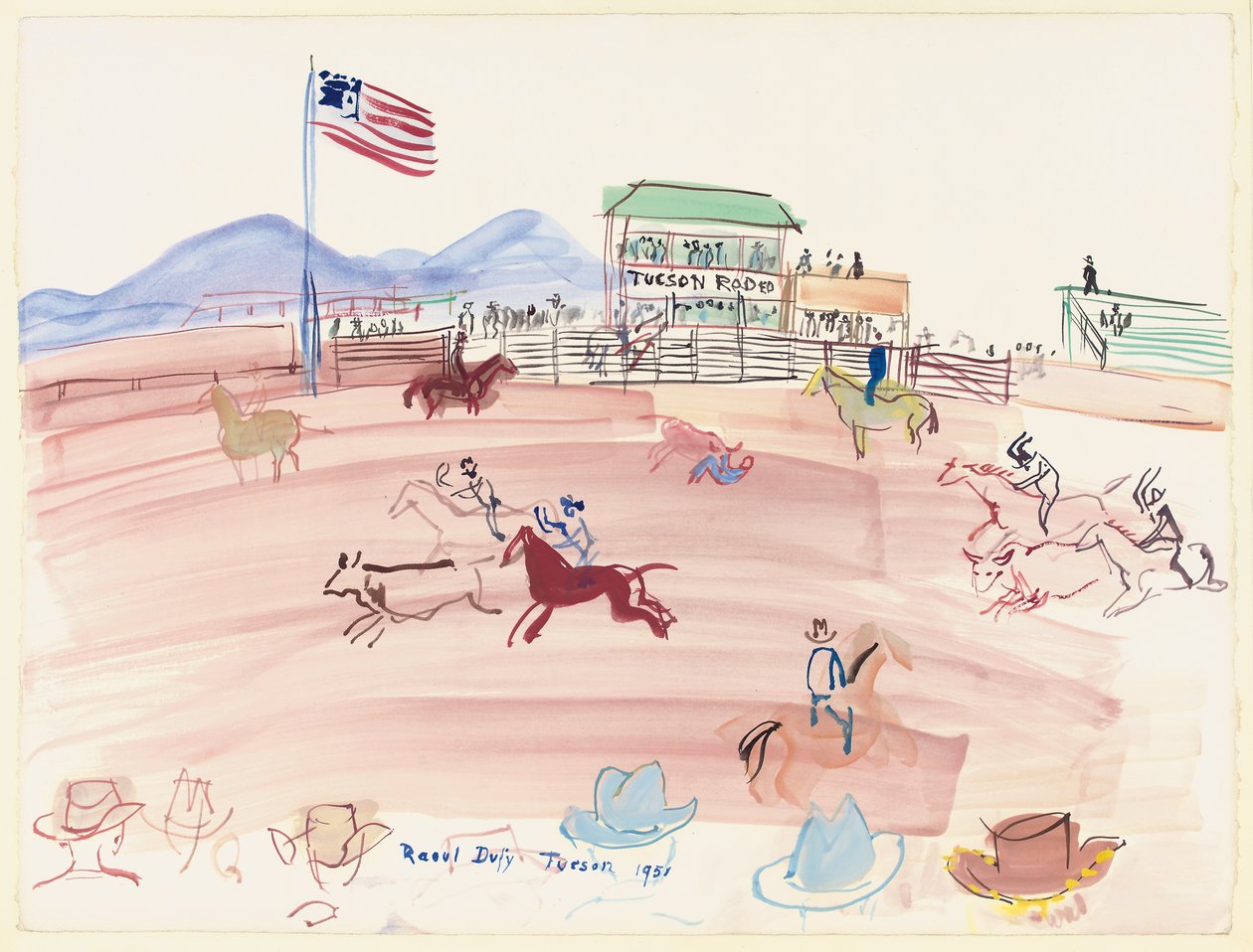 Rodeio de Tucson de Raoul Dufy