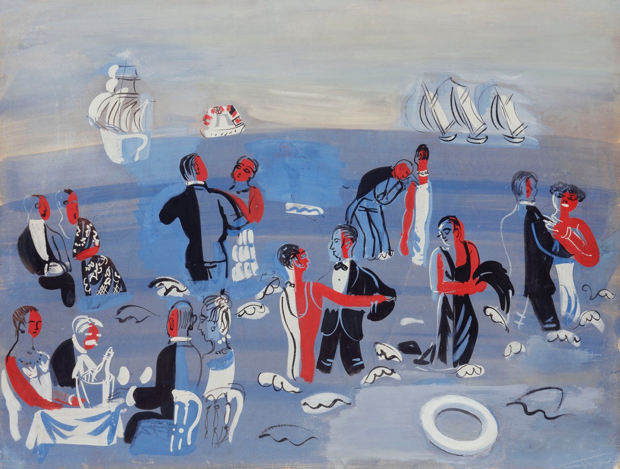 Receção na água; Receção Nautique de Raoul Dufy