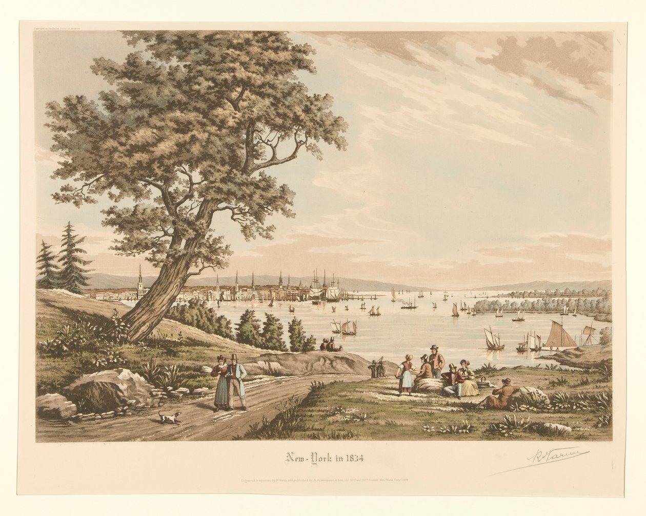 Nova York em 1834 de Raoul Varin