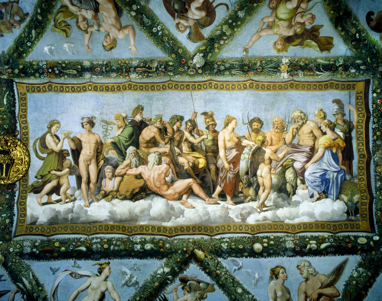 Conselho dos Deuses, 1517-18 de Raffaello Sanzio Raphael
