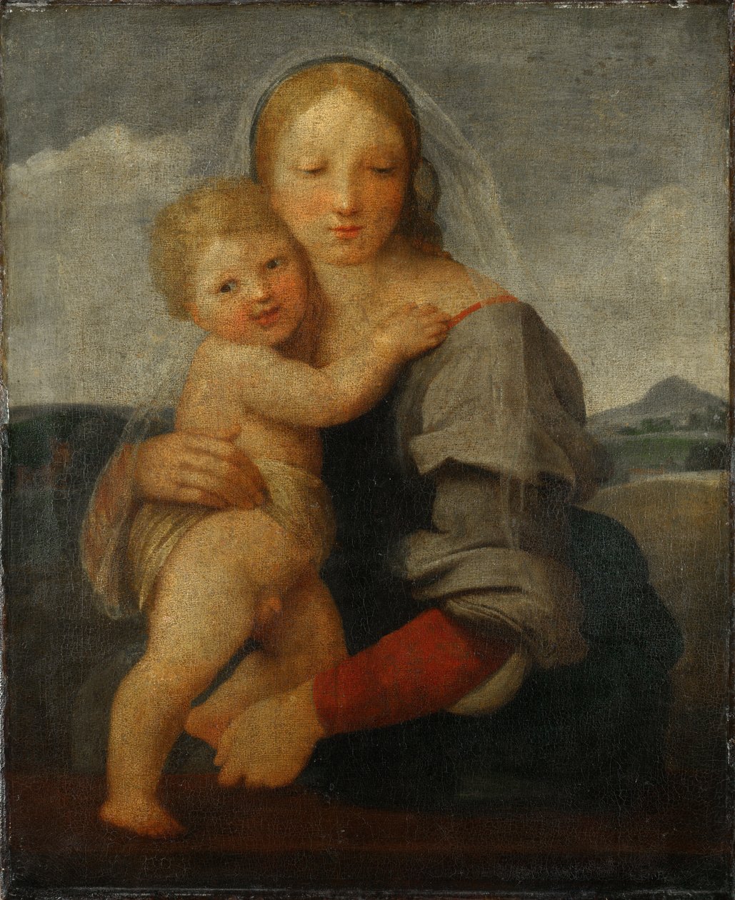 Madonna e criança de Raffaello Sanzio Raphael