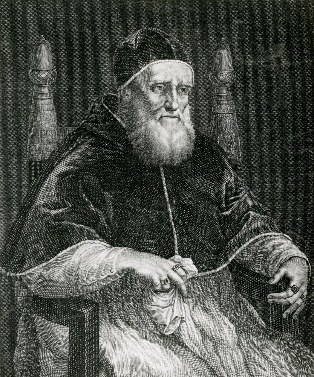 Papa Júlio II (1443-1513) de Raffaello Sanzio Raphael