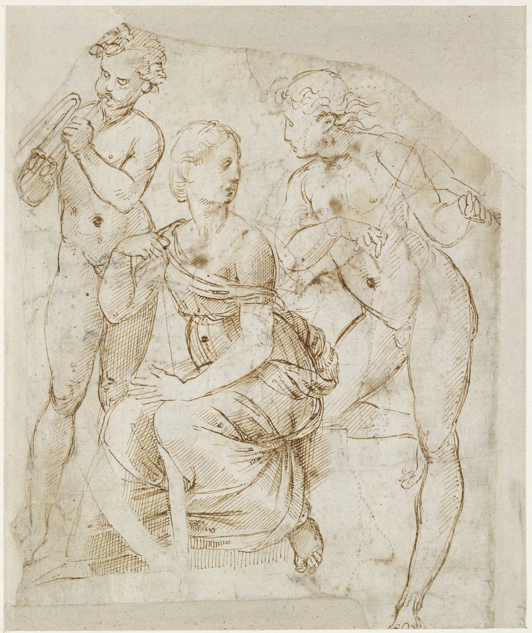 Recto: Grupo de Músicos, WA1846.166 de Raffaello Sanzio Raphael