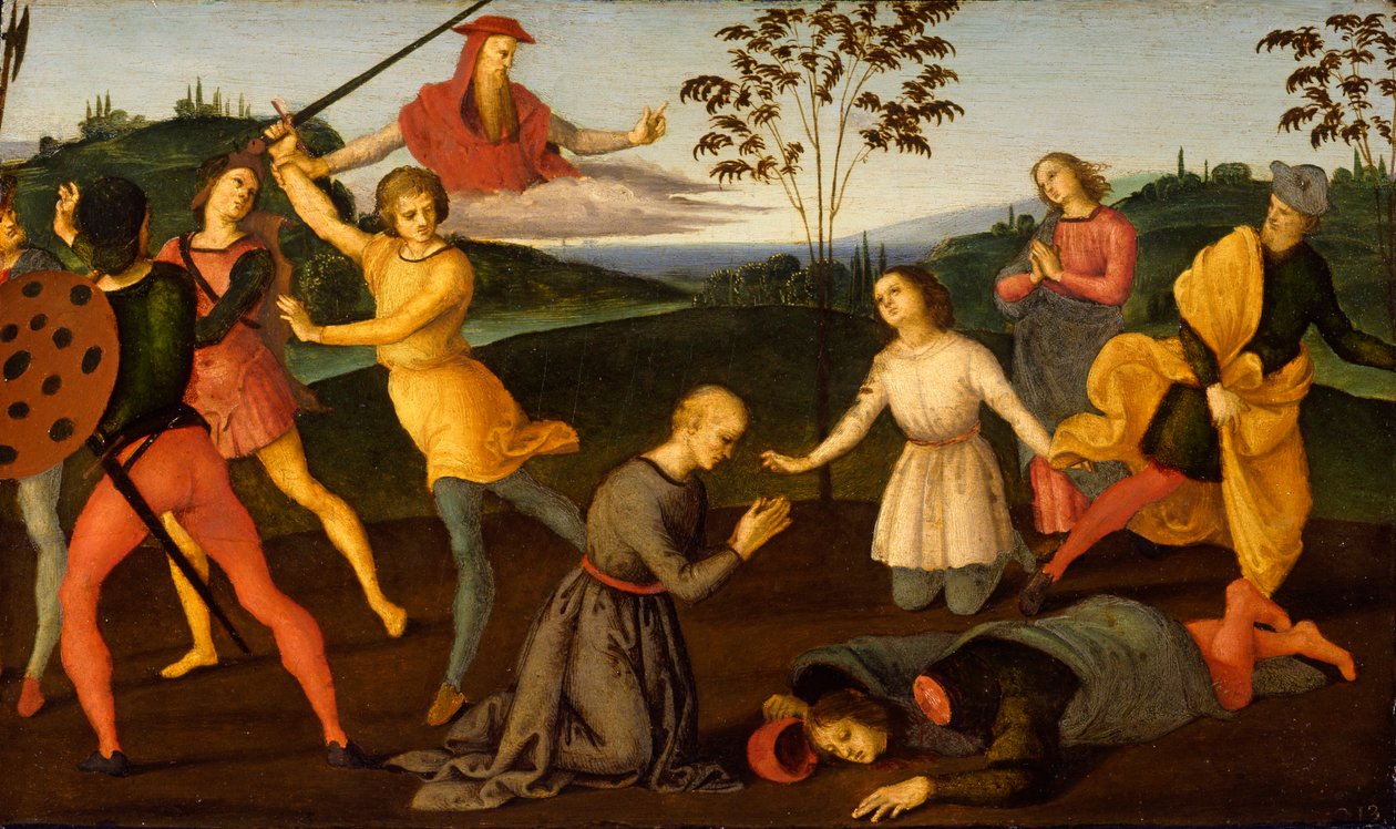 São Jerônimo Punindo o Sabino Herege de Raffaello Sanzio Raphael