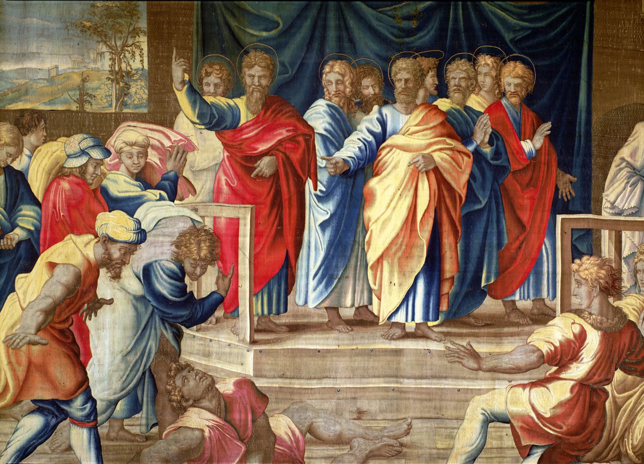 Os Atos dos Apóstolos, As Tapeçarias de Mortlake de Raffaello Sanzio Raphael