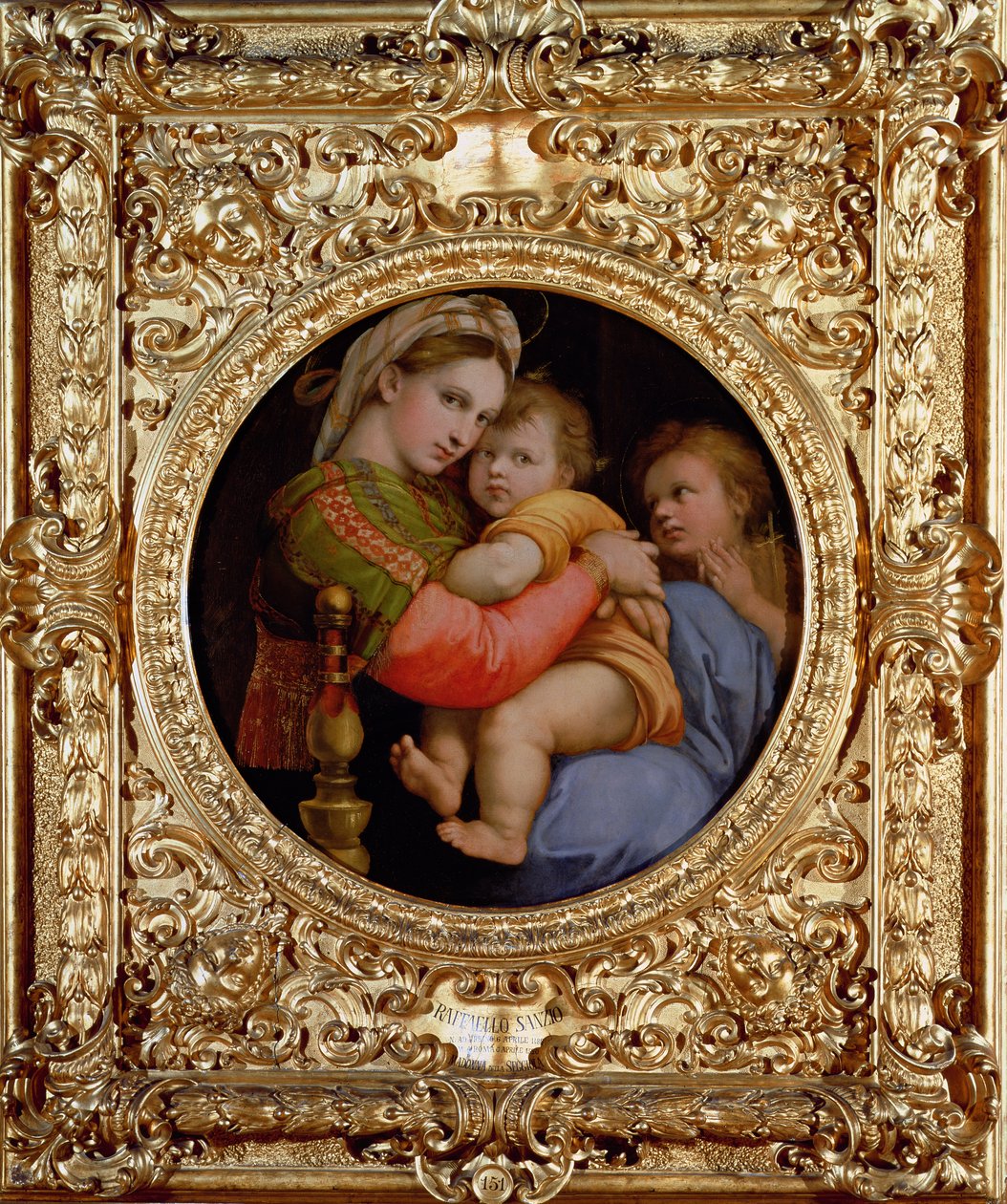 A Madonna da cadeira de Raffaello Sanzio Raphael