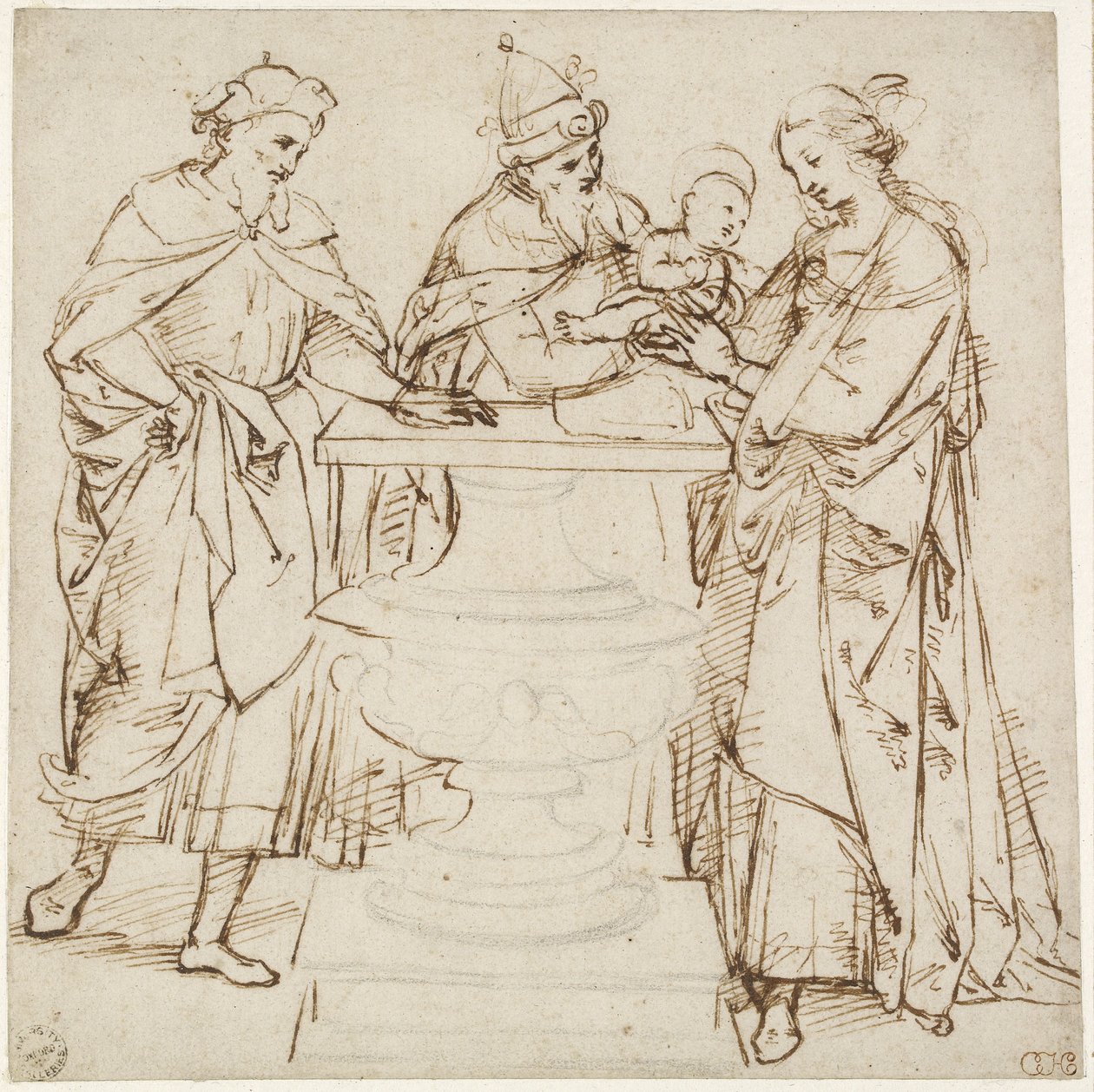 A apresentação no templo, WA1855.89 de Raffaello Sanzio Raphael