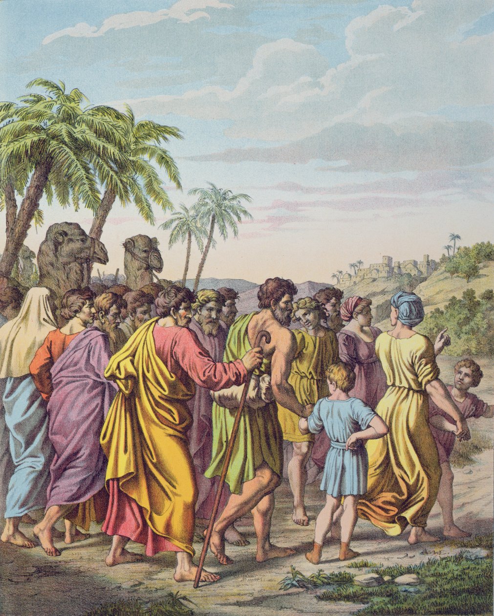 O retorno a Jerusalém após o cativeiro na Babilônia de Raffaello Sanzio Raphael