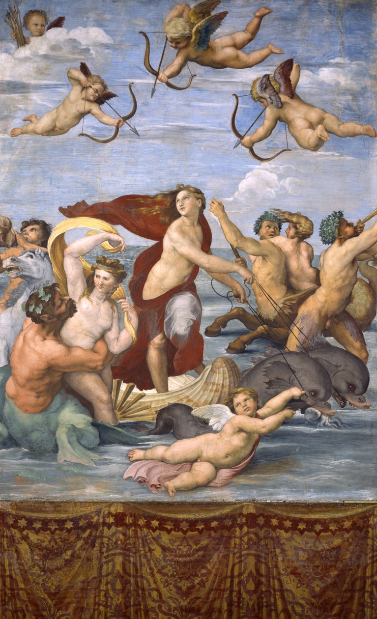 O triunfo de Galatéia, c.1514 de Raffaello Sanzio Raphael