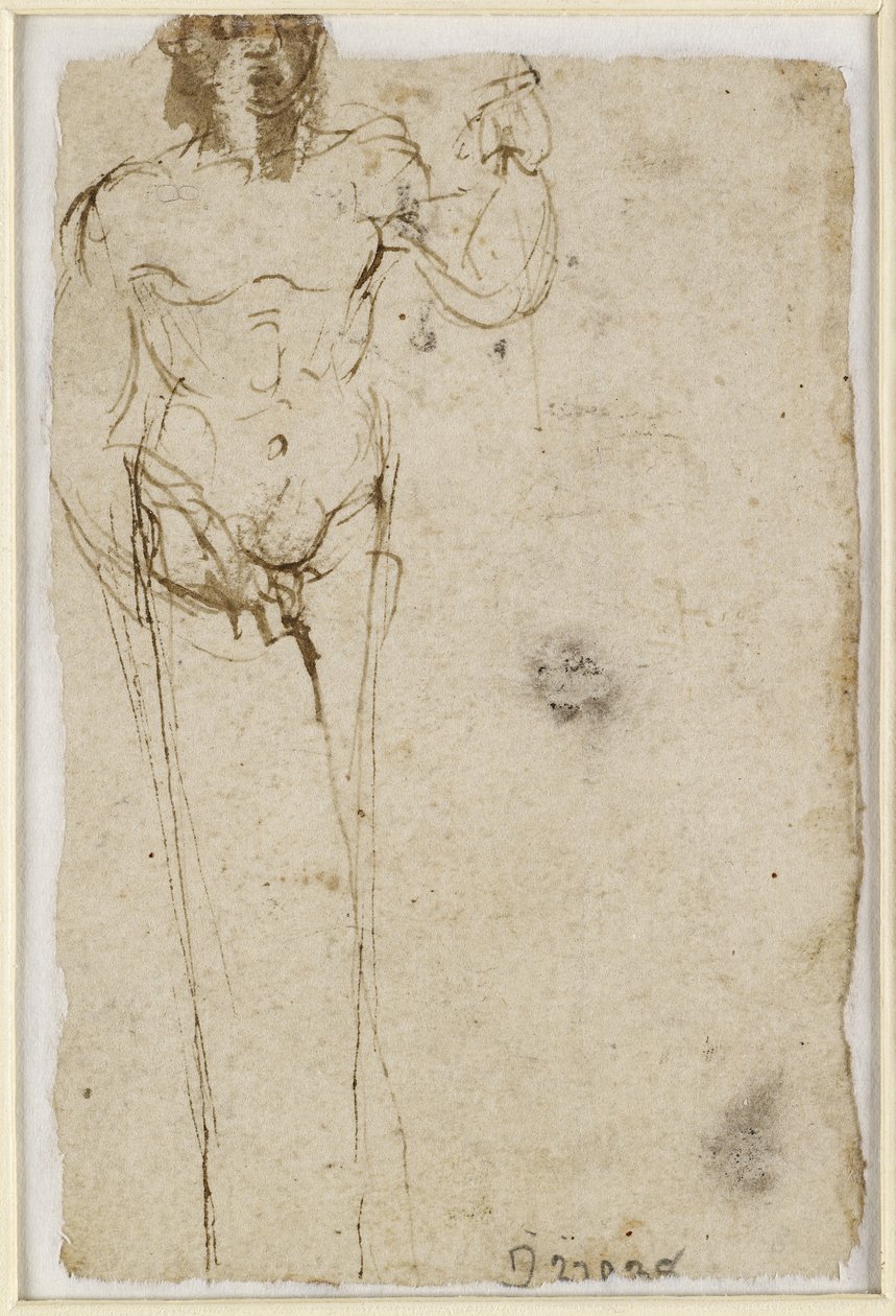 Verso: Estudo de um Herm, WA1965.47.5 de Raffaello Sanzio Raphael