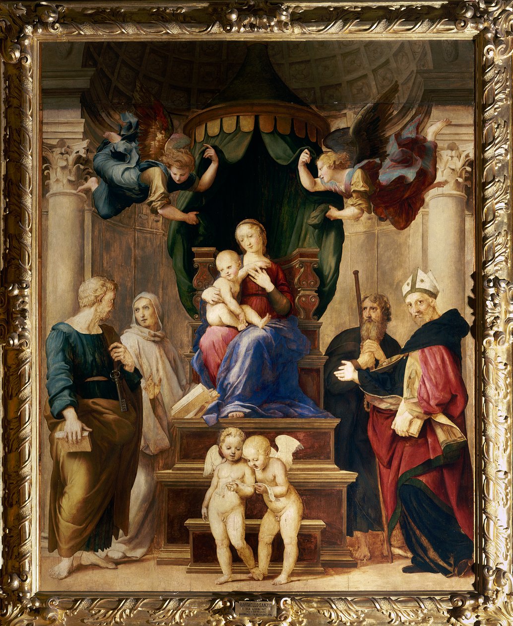 Madonna del Baldacchino, c.1507 de Raffaello Sanzio Raphael