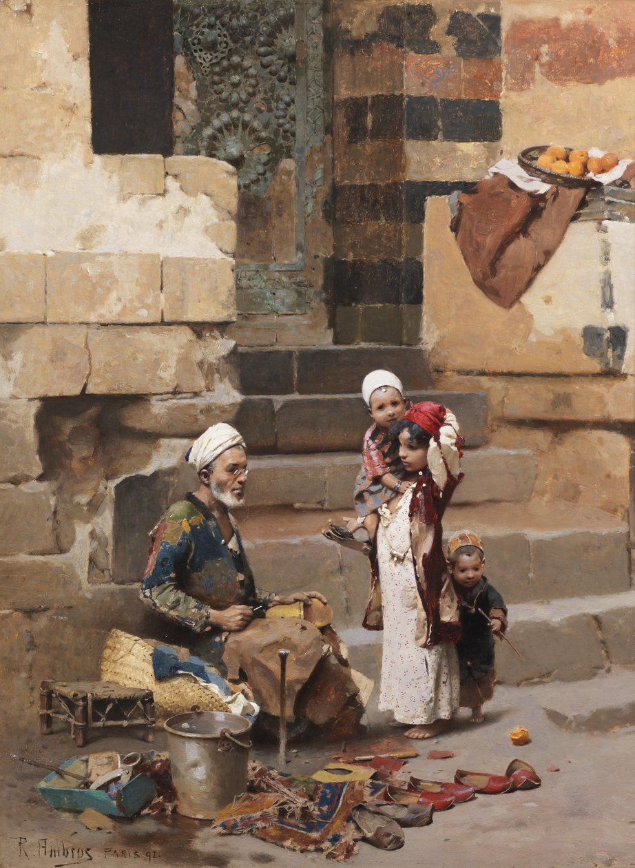 O velho fabricante de calçados, Cairo de Raphael von Ambros
