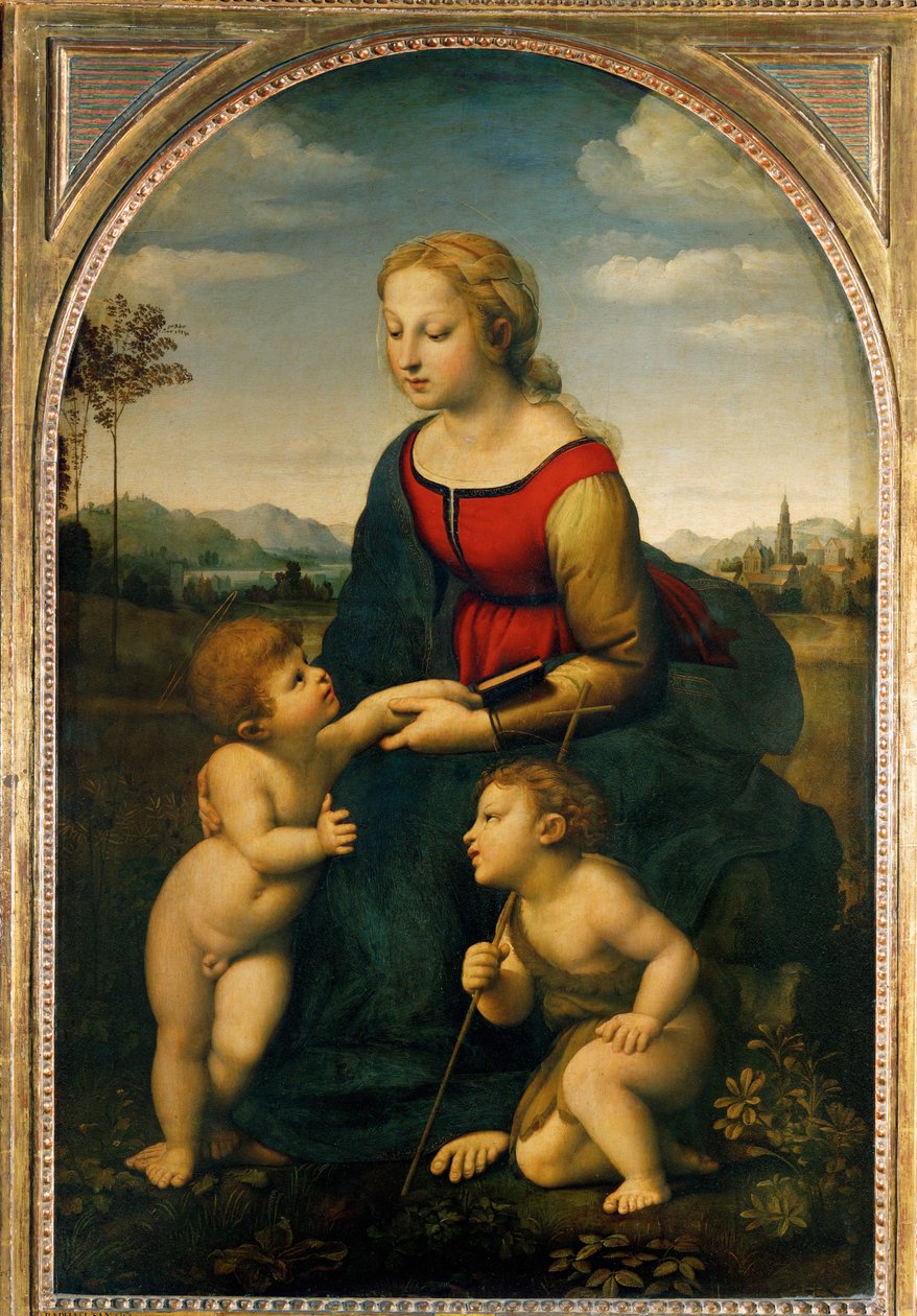 A Virgem e o Menino com o pequeno João Batista, disse ... de Raphael (1483 1520)